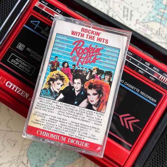 Vintage 1984 Rockin' with the Hits Cassette Tape - Picture 1 of 4